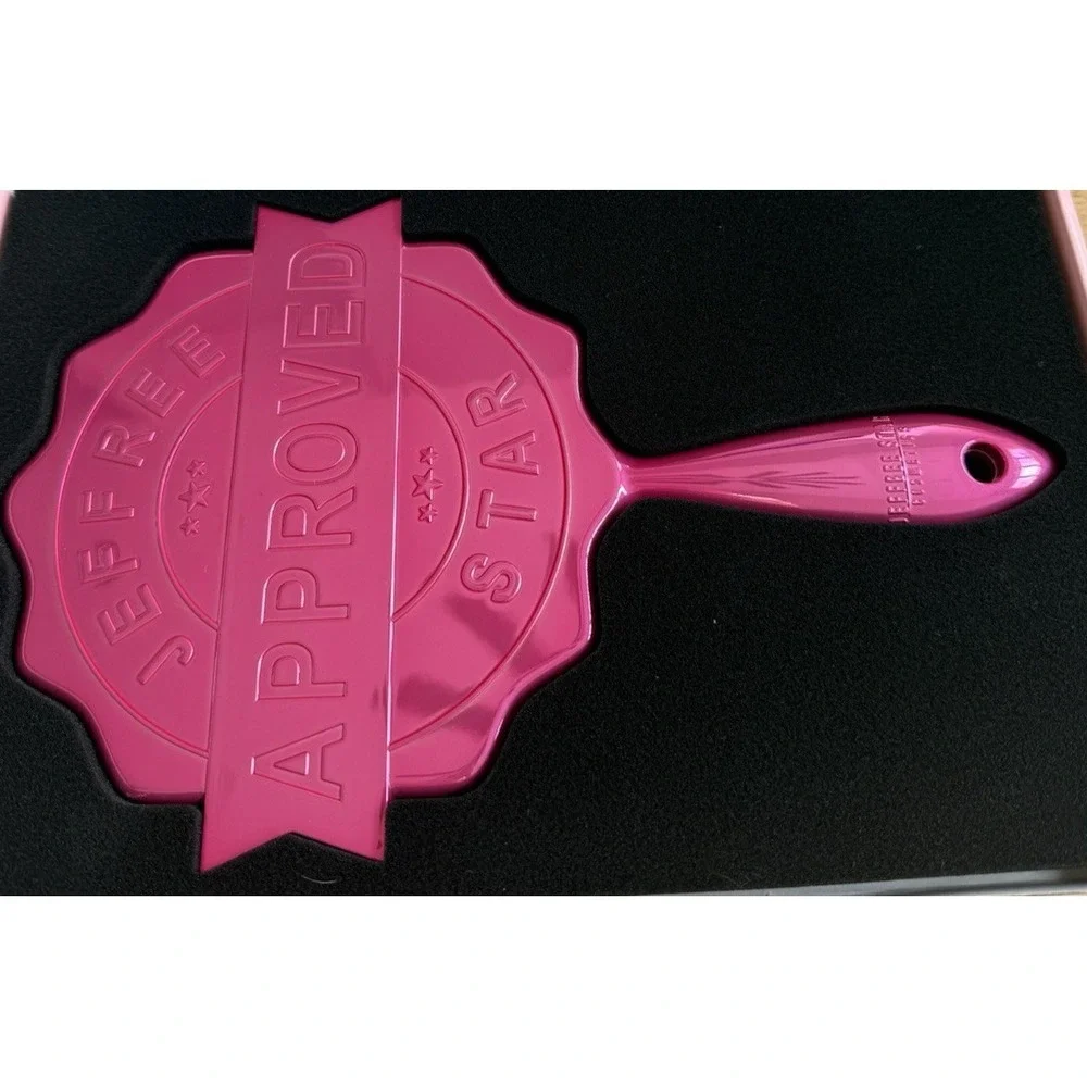 Jeffree Star Cosmetics Approved Stamp Hand Mirror - Pink Chrome - NIB Authentic